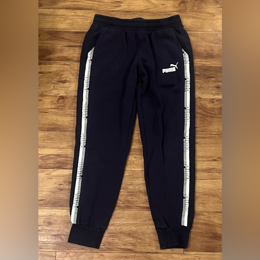 PUMA -  Jogger Sweatpants with White Side Tape